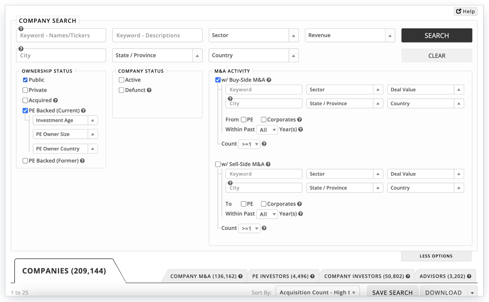 Identify Strategic and Financial Buyers