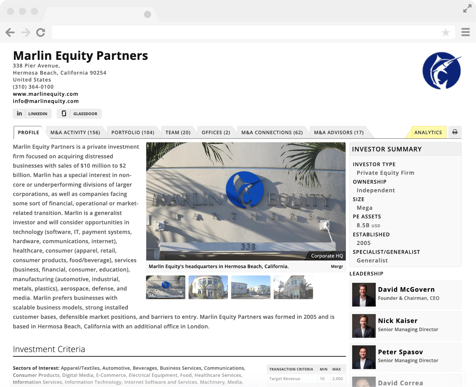 Private Equity Profile